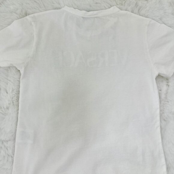 Versace girls’ white short-sleeve t-shirt - Picture 4 of 6